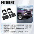 6" Lowering Drop Suspension Flip Kit No C-Notch for Chevy Silverado 1500 (1999–2006)
