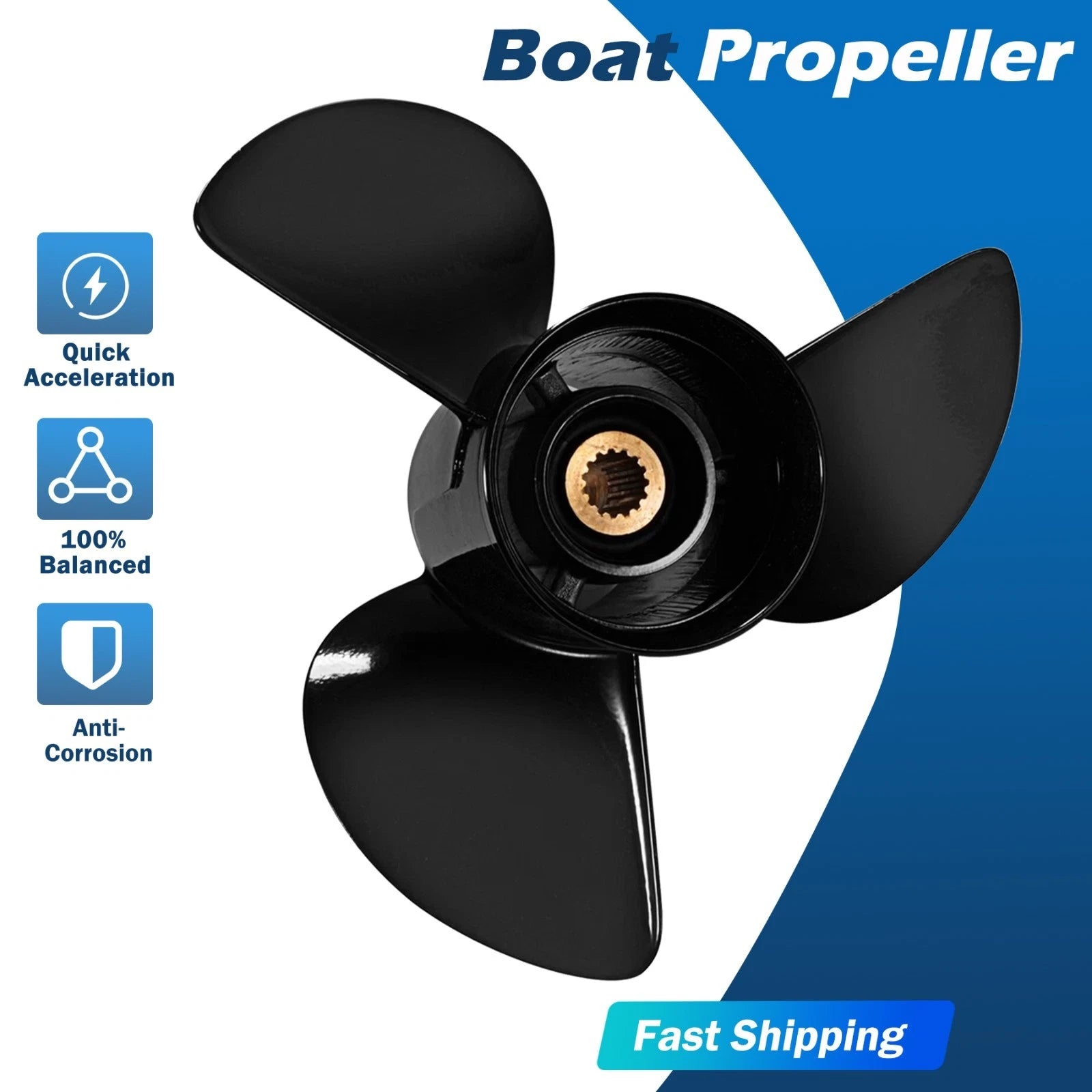 13 3/4 X 21 Boat Propeller for Yamaha Engines 150-300H 15 Spline 6G5-45943-01-98
