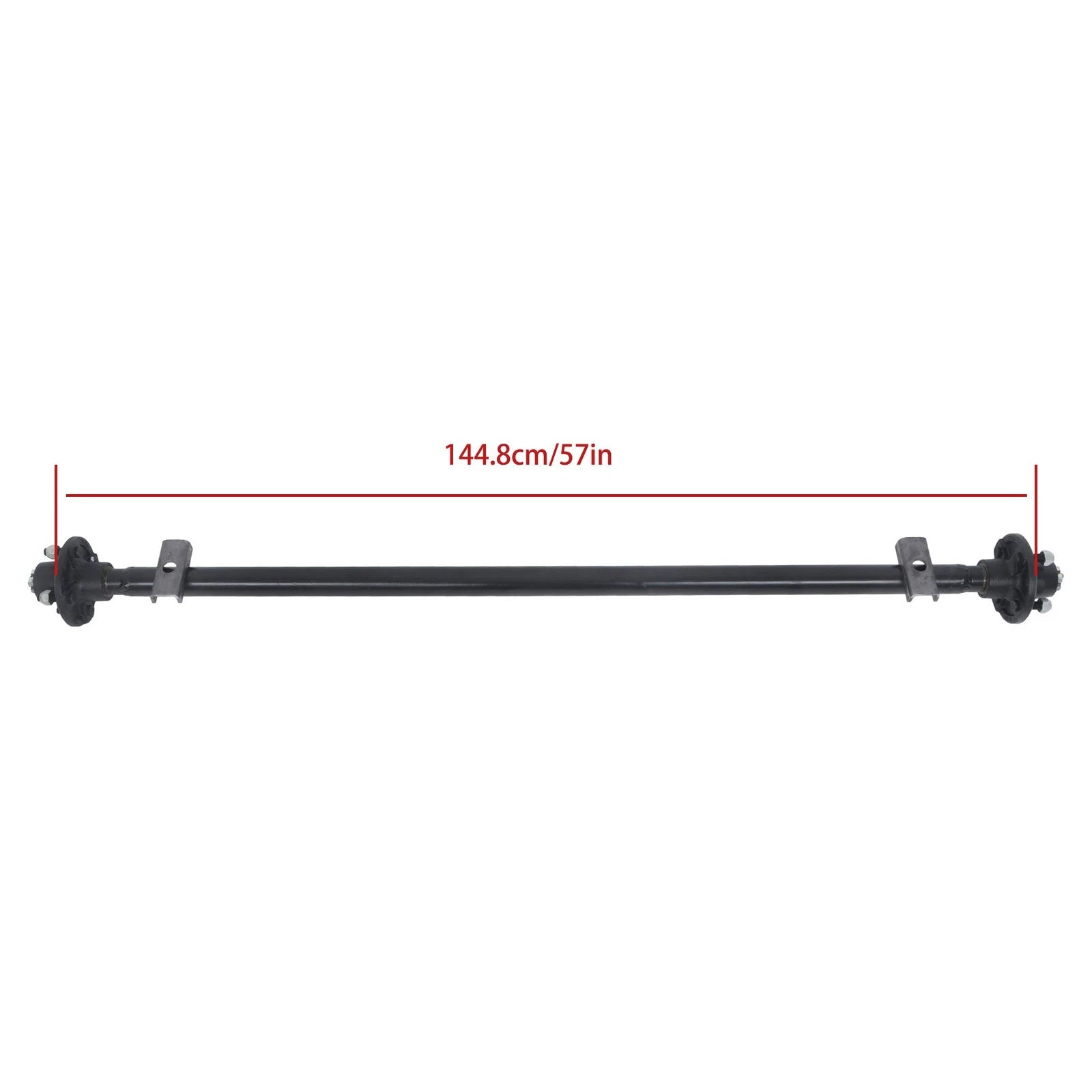 2,000lbs Trailer Axle for Trailers RVs Trucks (4 Lug, 4' 57' Hub Face)