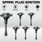 6Pack Ignition Coil for Infiniti Nissan Murano Pathfinder Maxima (2003–2015) UF550