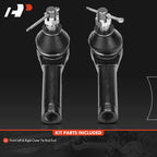 2X Front Side Outer Tie Rod Ends for Kia Spectra (2000-2004) Sephia (1994-2001)