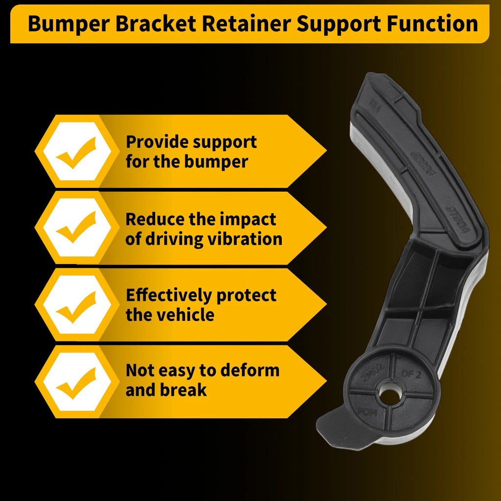 Set of 2 Front Bumper Bracket Retainers for Nissan Altima (No. 622273TA0A/622263TA0A)