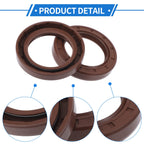 2X Oil Seal Rotary Shaft Seal FKM Rubber 42x62x10mm for Various Models