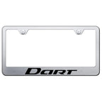 Brushed Stainless Steel License Plate Frame - Officially Licensed for Dodge Dart