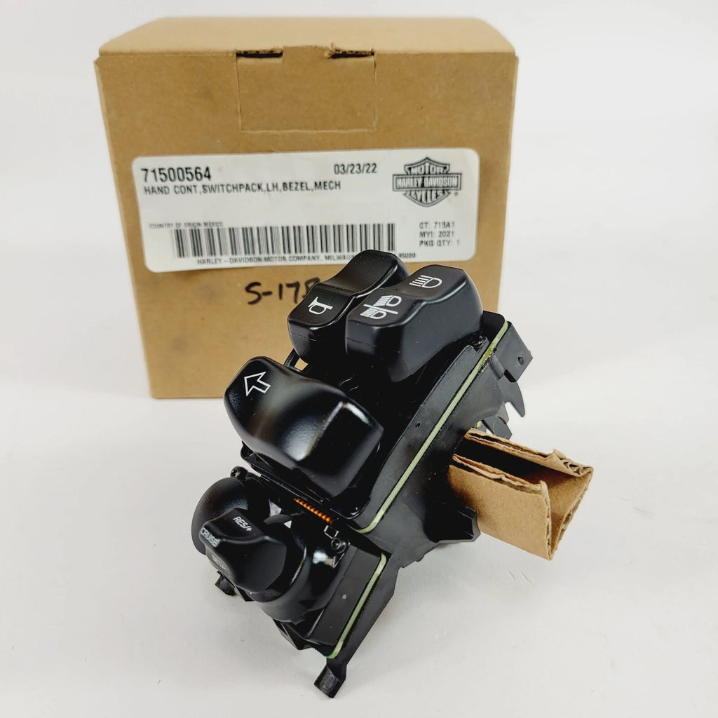 Backlit Left Switch Pack Hand Control for Harley CVO Road King (2021–2024) 71500564