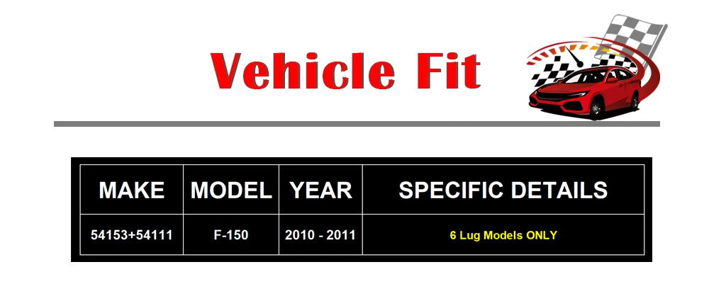 Drilled Brake Rotors & Pads for Ford F-150 (2010-2011)