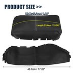 Set of 3 Armrest Covers for Honda Civic (2016–2020) Black with Black Line