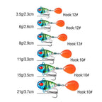 Vib Bait with Realistic Action & Flashing Spinner for Fishing