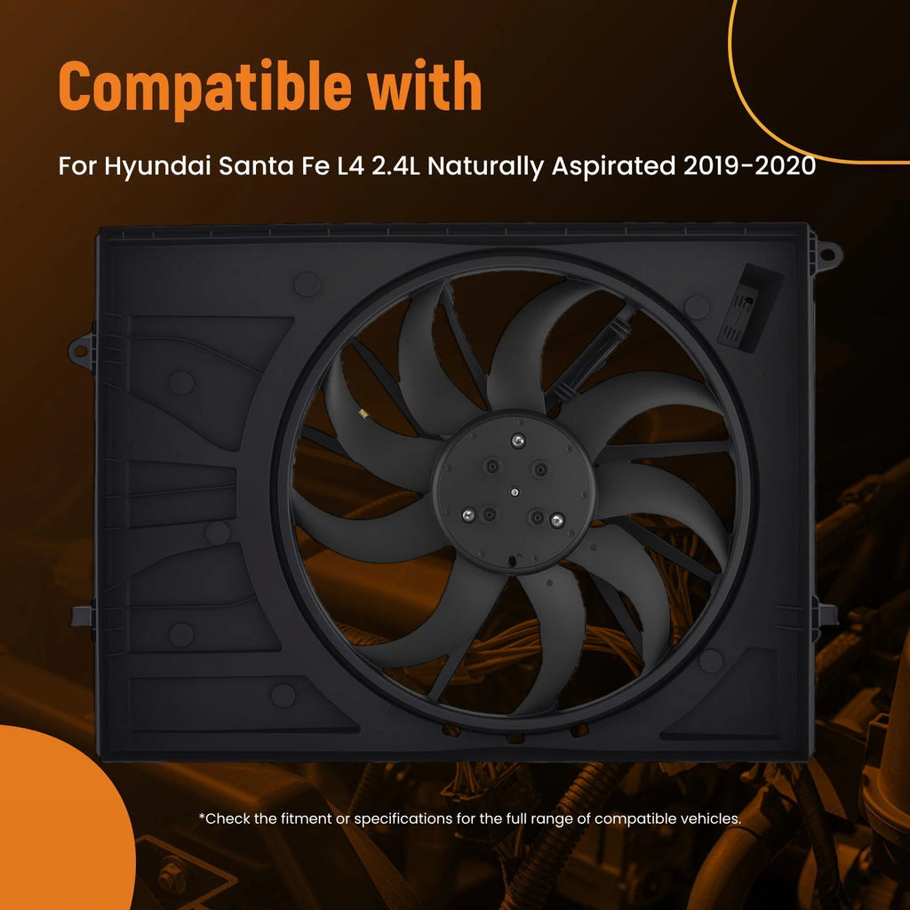 A/C condenser cooling fan for Hyundai Santa Fe (2019–2020) 25380S1300 4Pin 240W
