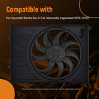 A/C condenser cooling fan for Hyundai Santa Fe (2019–2020) 25380S1300 4Pin 240W