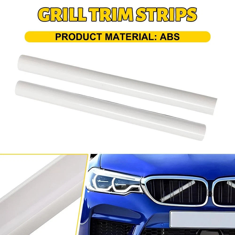 Front Grille Trim Strips for BMW F30 F31 4 Series (2012–2019) - White
