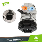 A/C Compressor & Clutch for Ford F-150 F-250 F-350 F-450 F-550 (2008–2010)