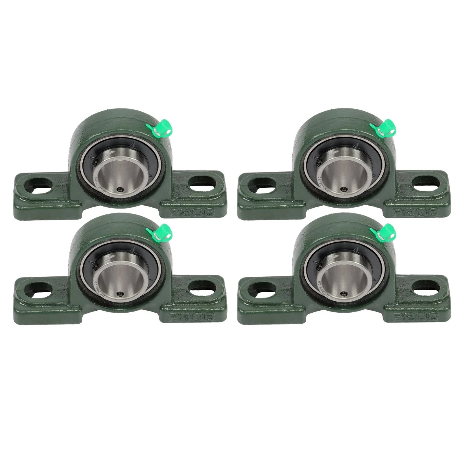 Set of 4 Pillow Block Bearings for UCP 206-20 (Self Aligning, 1-14" Bore)