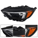 LED Headlight Pair for Ford Edge (2019â2024) with DRL, Clear Lens