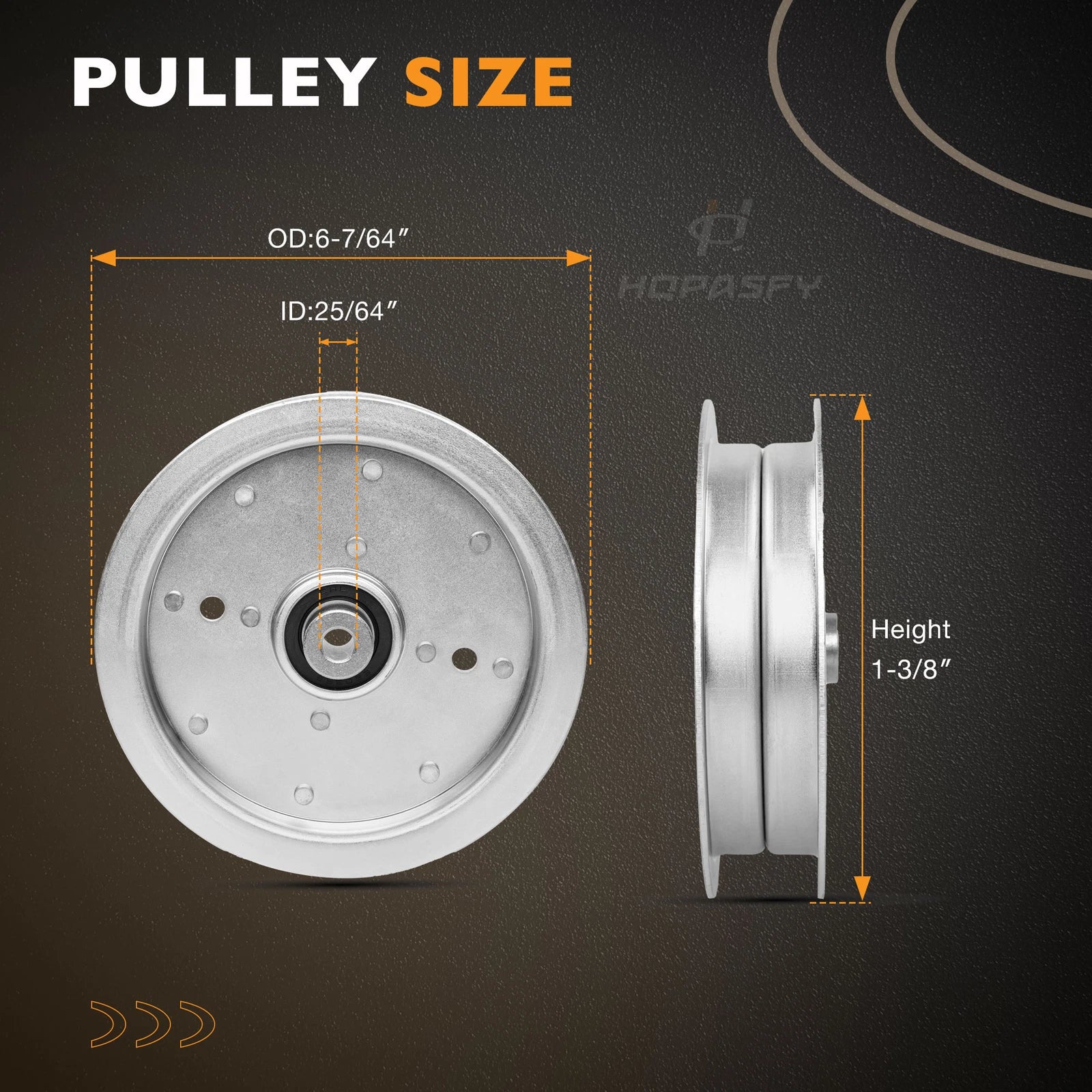 Flat Idler Pulley for Wright Commercial Lawn Mower (71460009)