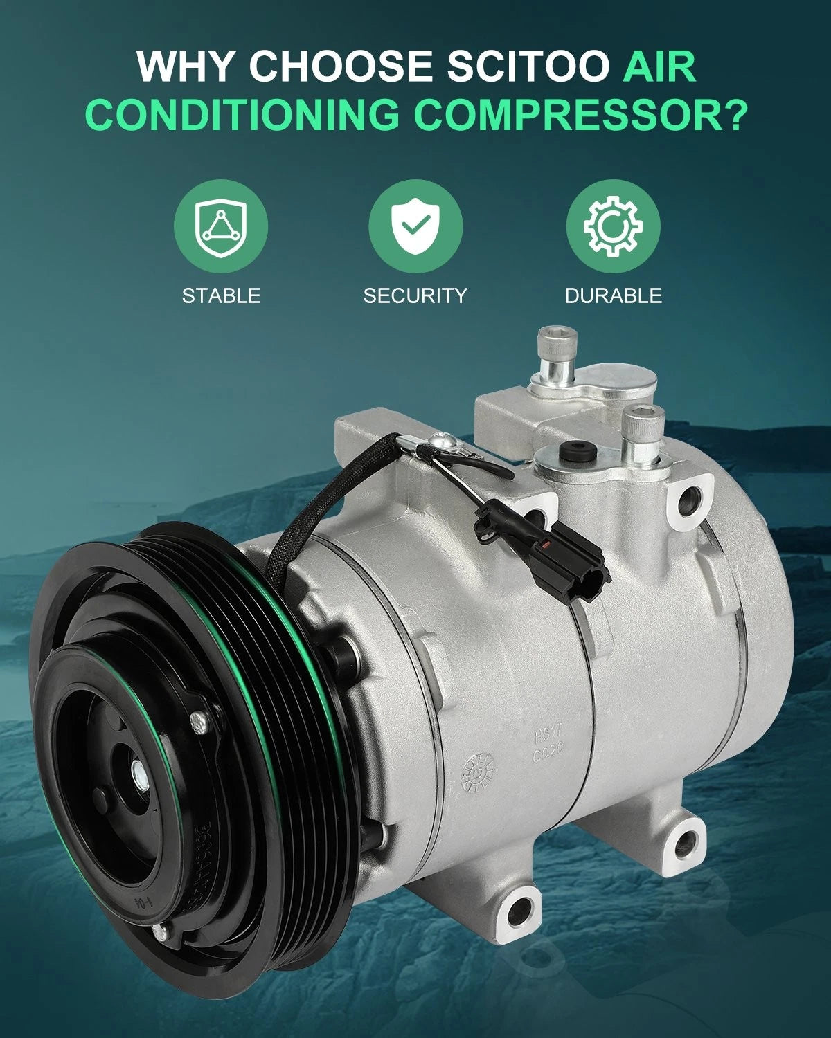 A/C Compressor for Hyundai XG350 (2002–2005) & Kia Amanti 3.5L (2005–2006)
