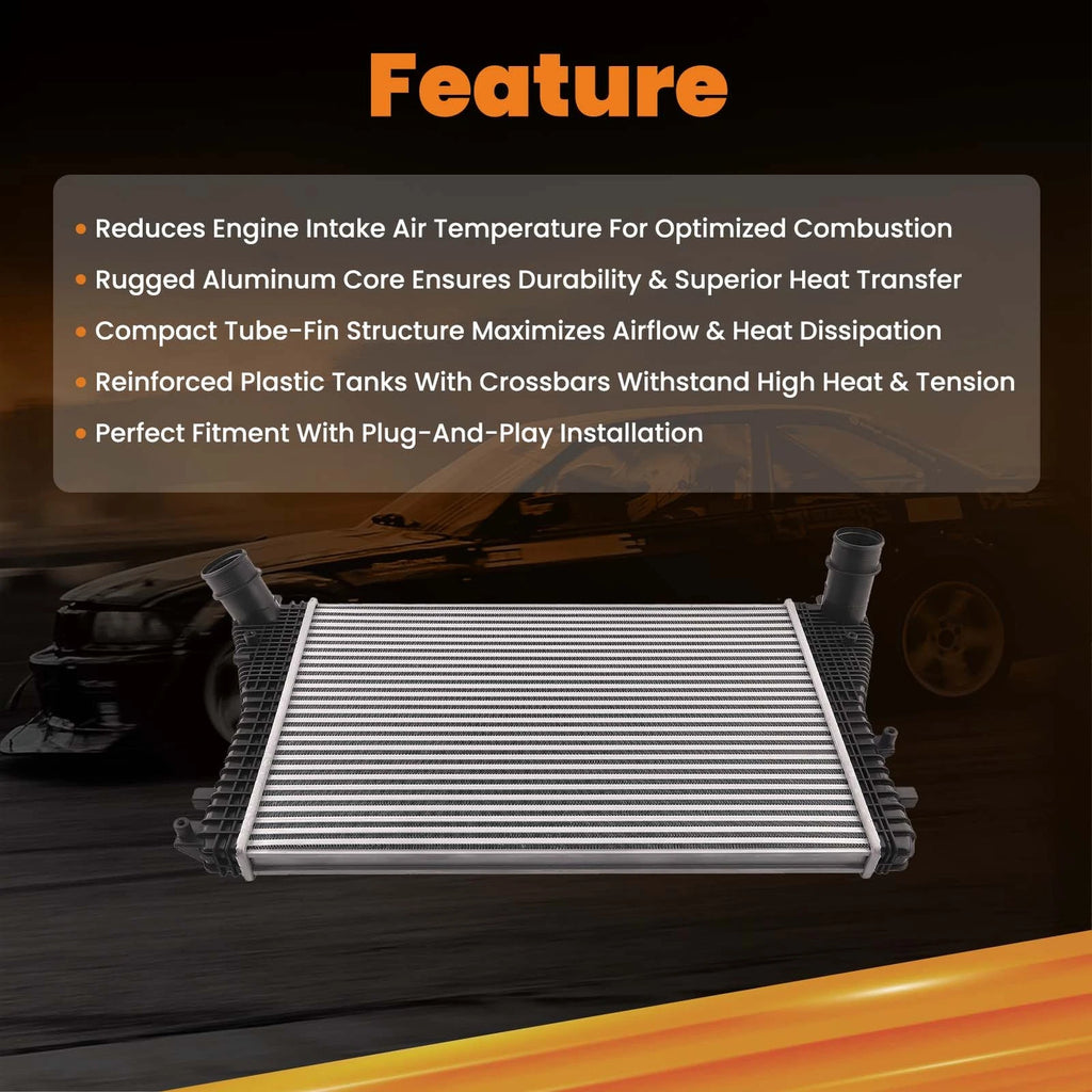 Intercooler Charge Air Cooler for Audi TT Quattro, VW Passat, Beetle, Jetta (2000–2006)