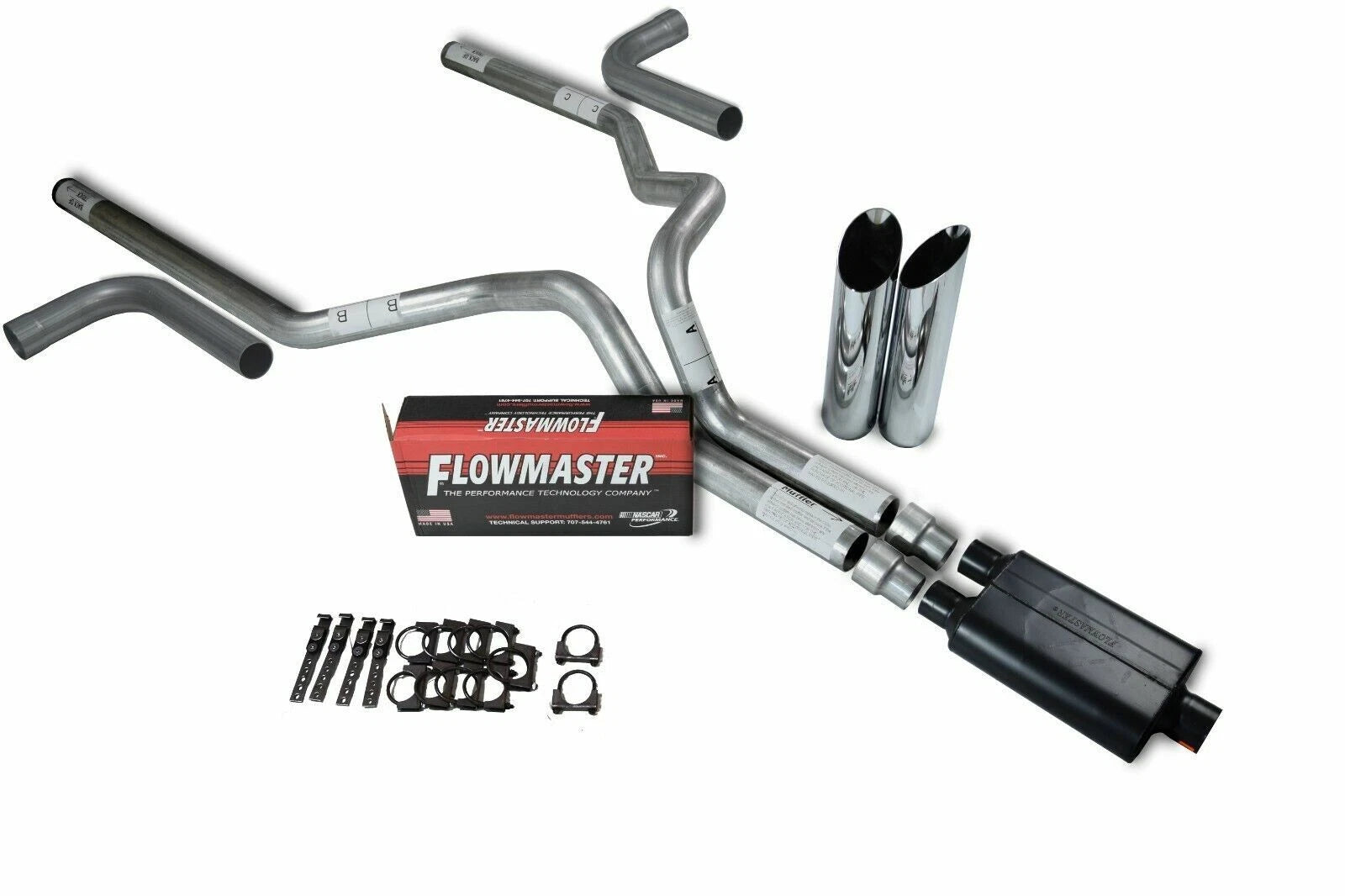 3" Dual Exhaust Kit for Ford F150 (2021–2025) Flowmaster 40 Series