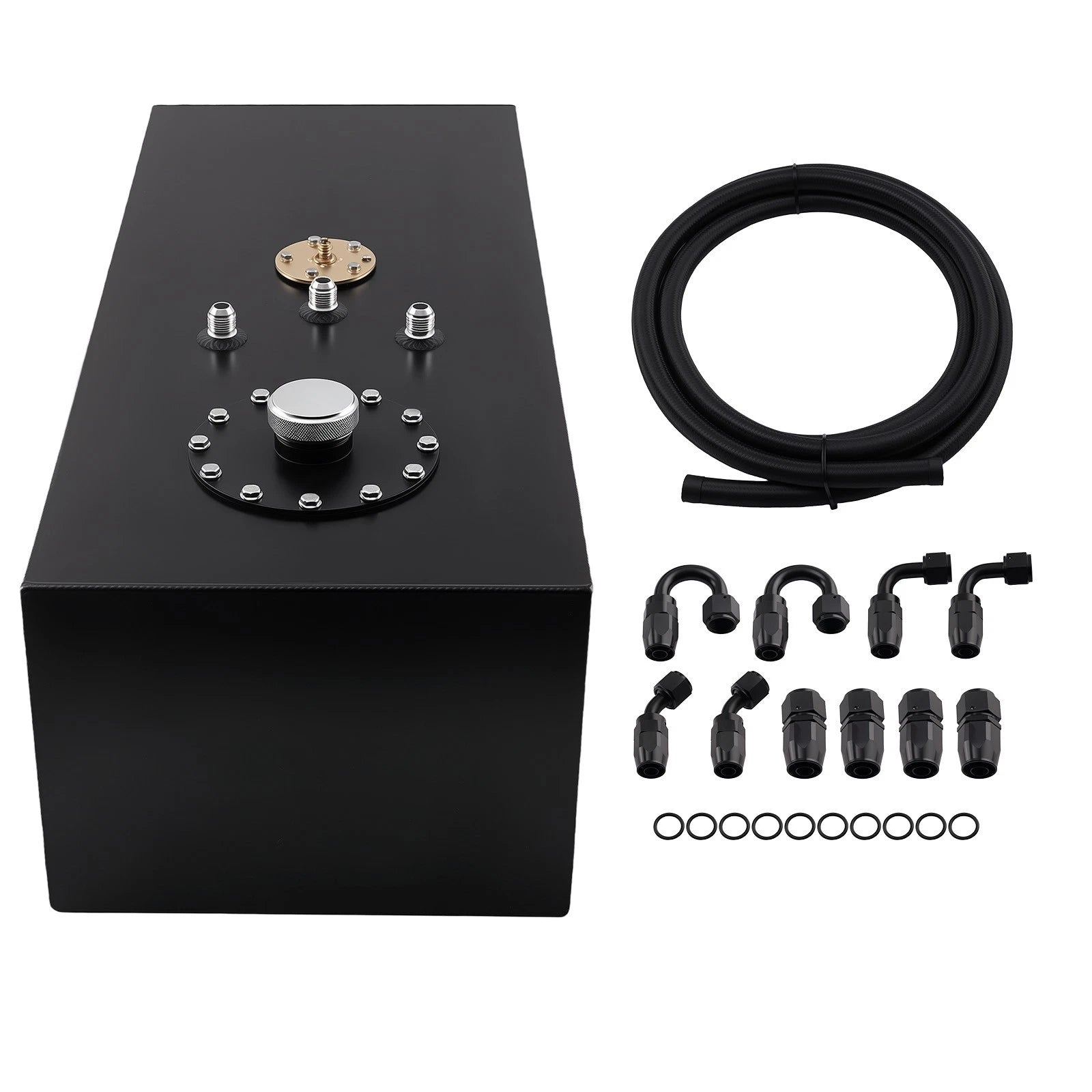 15 Gallon Aluminum Racing Fuel Cell Tank with Cap Level Sender for Drag Race Car