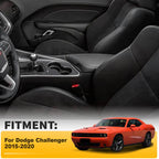 Center Console Lid Armrest Cover for Dodge Challenger (2015–2020)