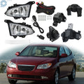 Set of 2 Fog Light Assemblies for Hyundai Elantra (2007–2010)