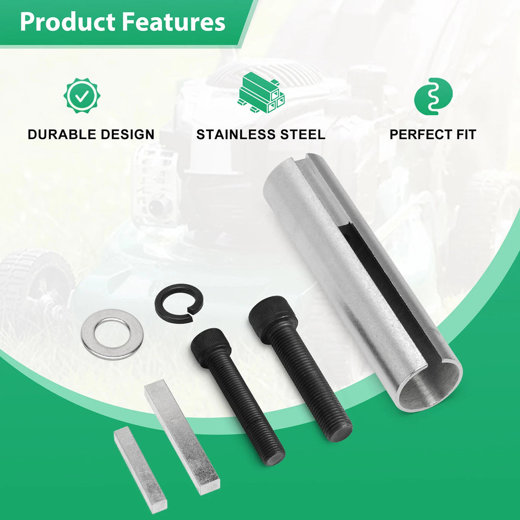 Crank Shaft Sleeve Adapter for Engine Pulley (1 to 1 1/8 inch, 1/4" Key)