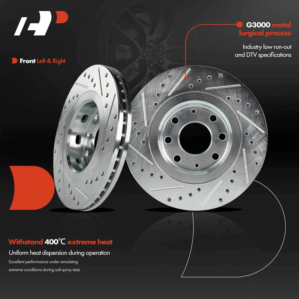 Front Drilled Brake Rotors for Chevrolet Aveo (2004-2011)