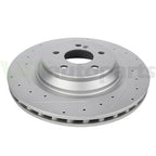 Set of 2 Drilled & Slotted Rear Brake Rotors for Mercedes-Benz S550 (2012–2013)