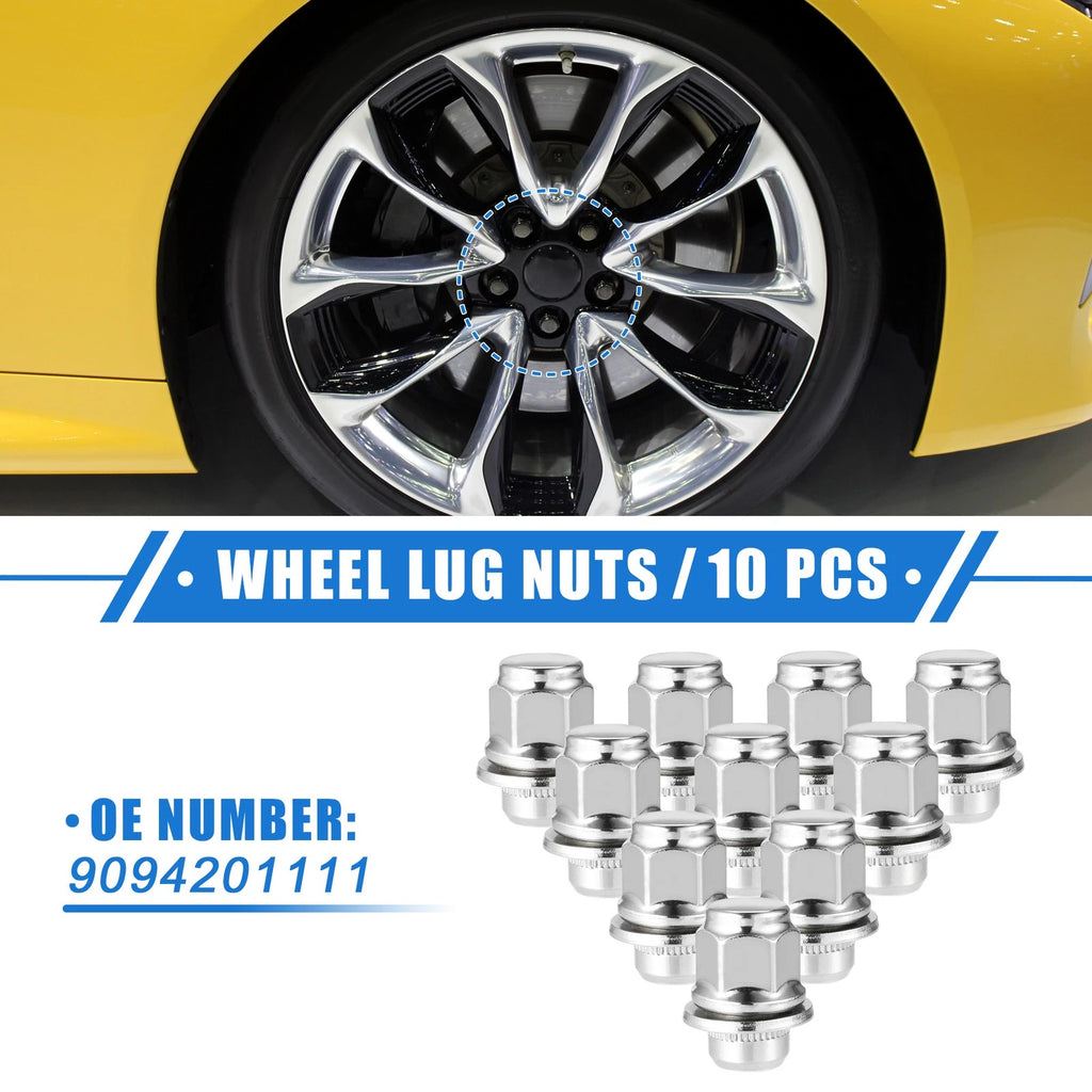 10X Wheel Lug Nuts for Lexus LS460 LC500 (M12x1.5)