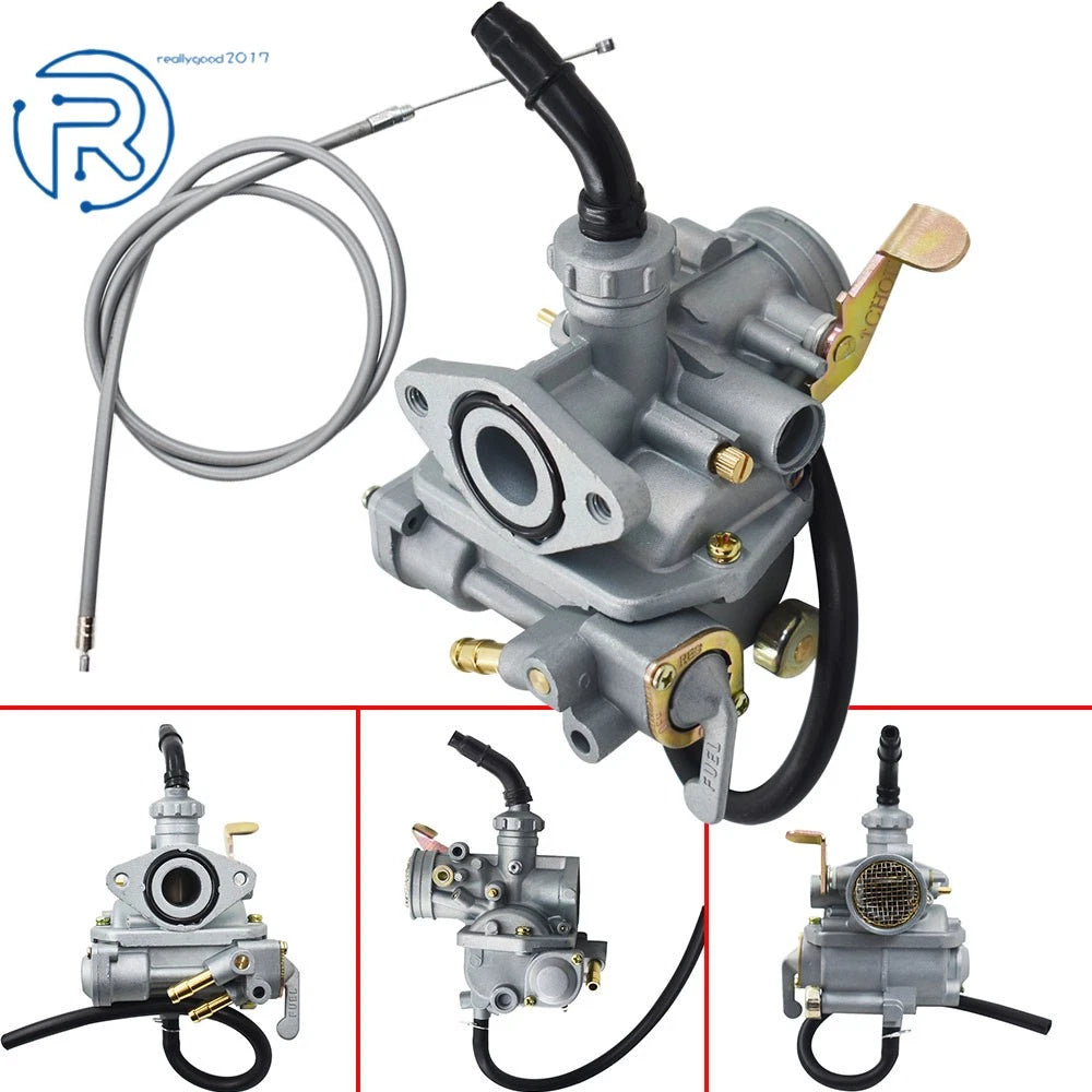 Carburetor with Throttle Cable for Honda CT70H Trail CT 70 (1976–1977)