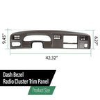 Dash Cluster Radio Bezel Trim Panel for Ford F250 F350 (1999–2004)