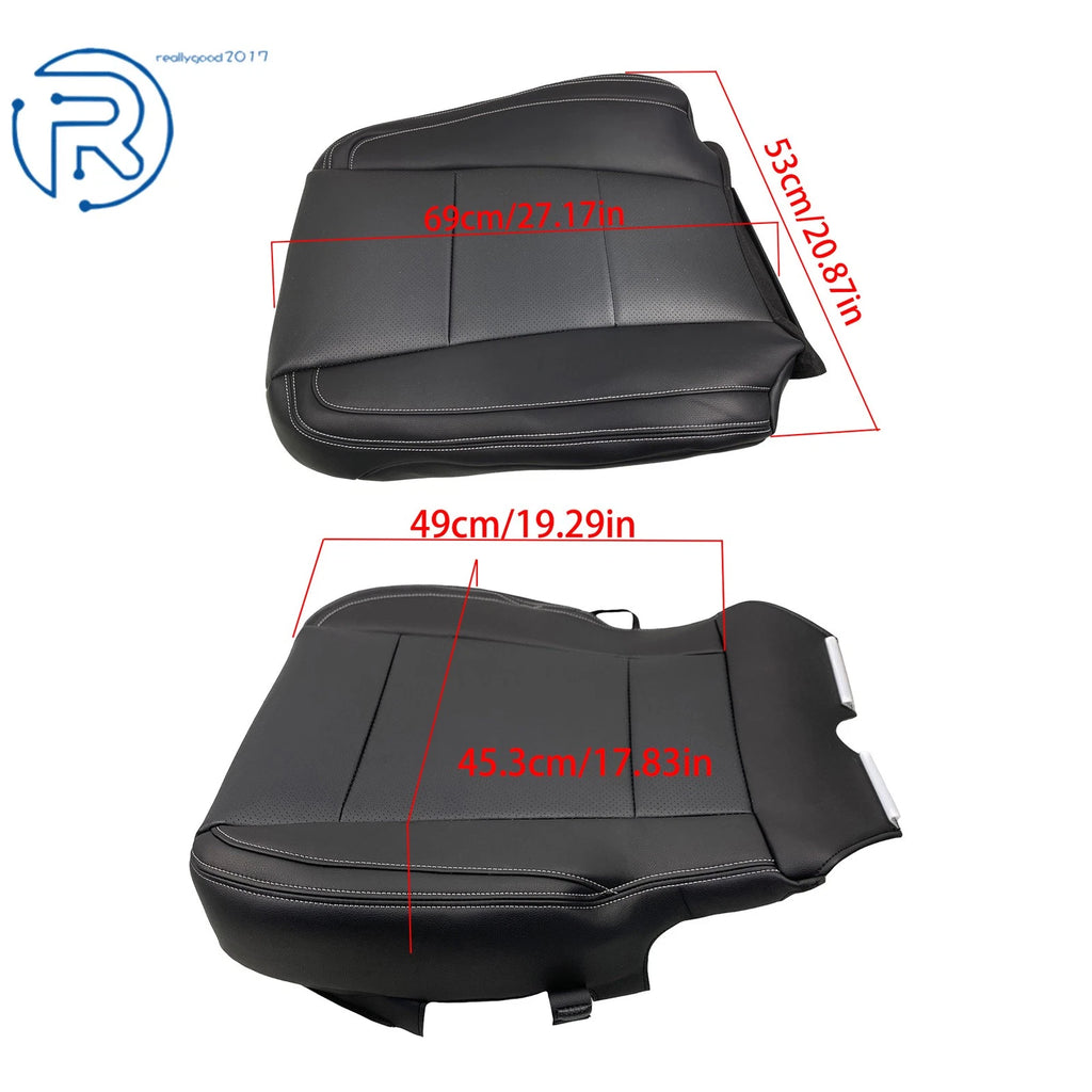 Set of 2 Black Seat Covers for Ford F150 (2015-2017)
