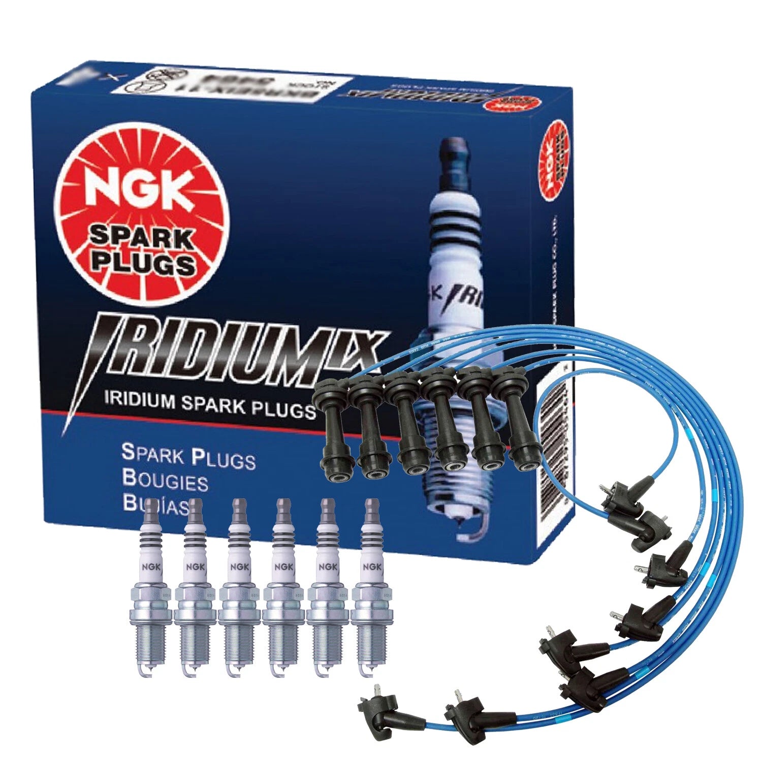 Set of 6 NGK Iridium IX Spark Plugs for Lexus GS300 SC300 (1993–2005)