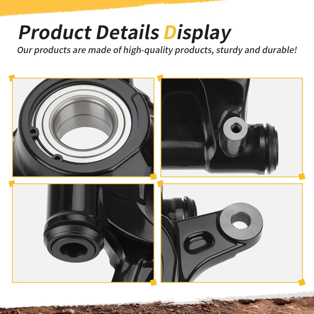 Rear Left Knuckle Kit w/Bearing for Honda Pioneer 1000 SXS1000M3 (2016–2024)