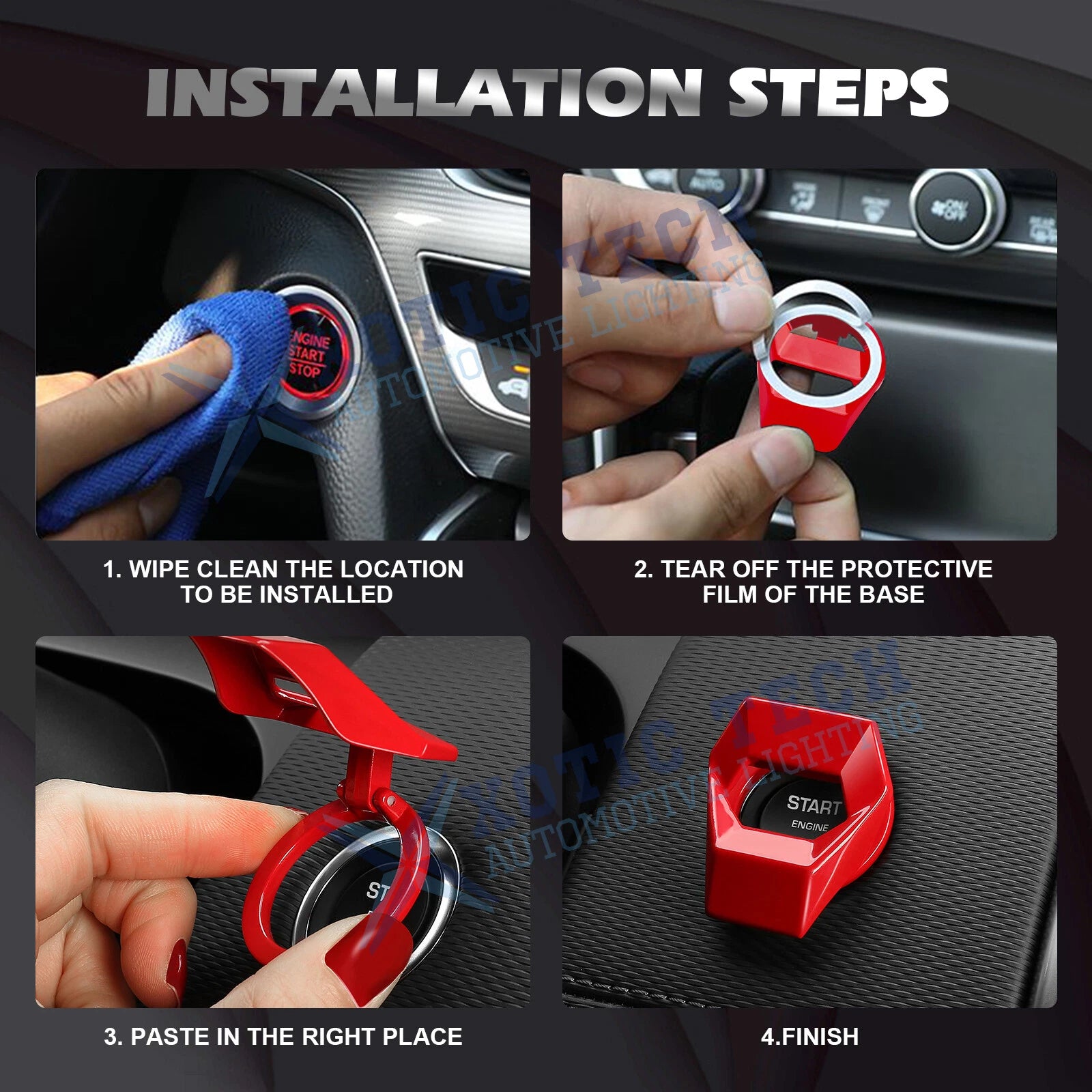 Engine Start Stop Push Button Cap for Universal (US) (2010-2025)
