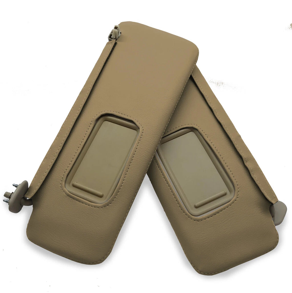 Sunvisors Cover Skin for Toyota Highlander (2004–2007) Beige Tan