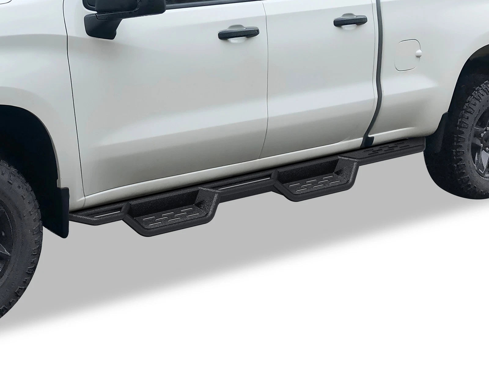 Wheel to Wheel Black Drop Step for Silverado Sierra Crew Cab (2019-2026)