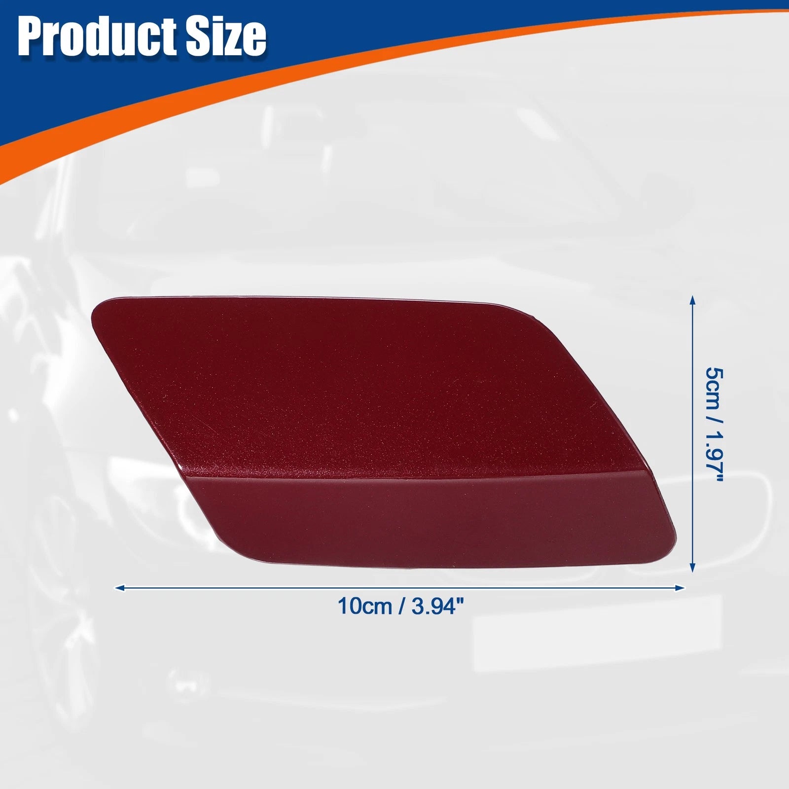 Right Side Front Bumper Washer Nozzle Cover for BMW E92 (2011–2013) Dark Red