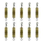 10pcs Quick Release Fishing Connector Swivels Anti Twist High Carbon Steel