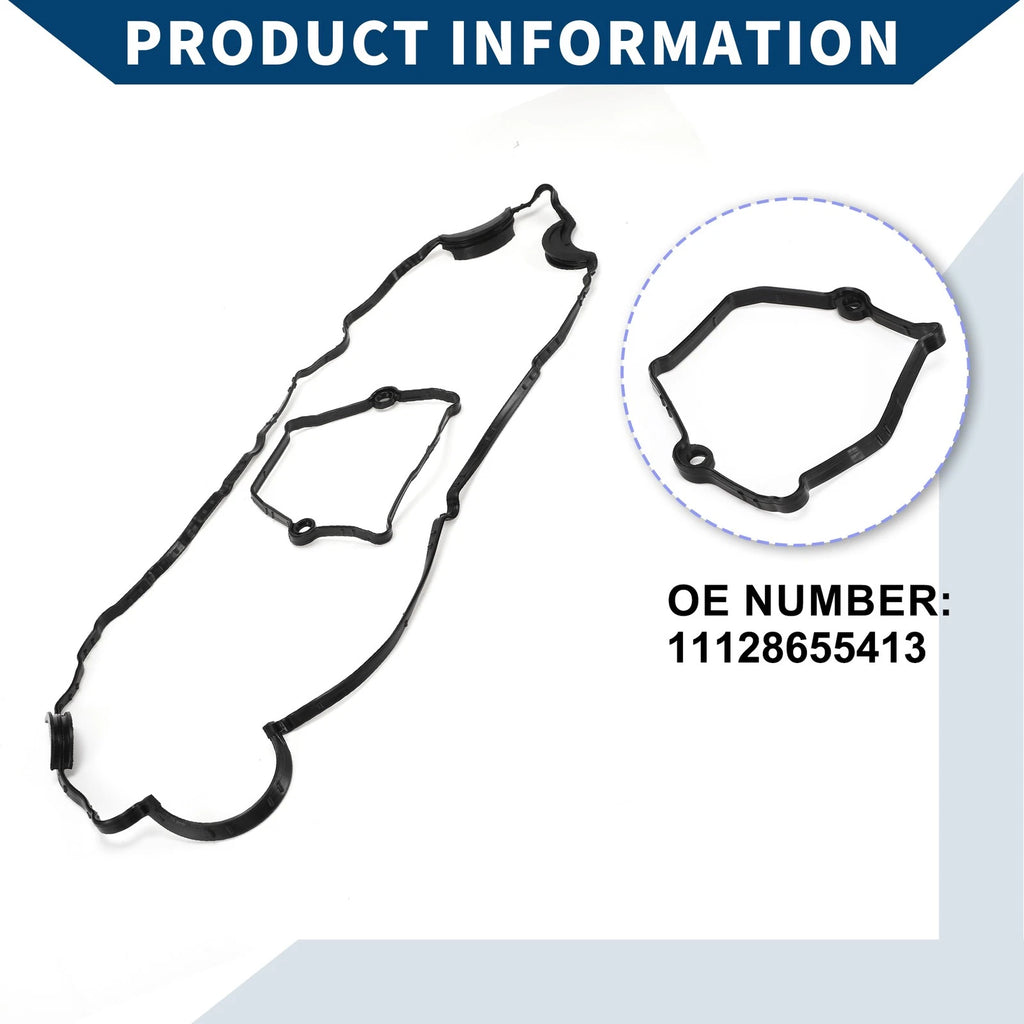 Set of 1 Valve Cover Gasket No. 11128655413 for BMW 1 (E87) 120i
