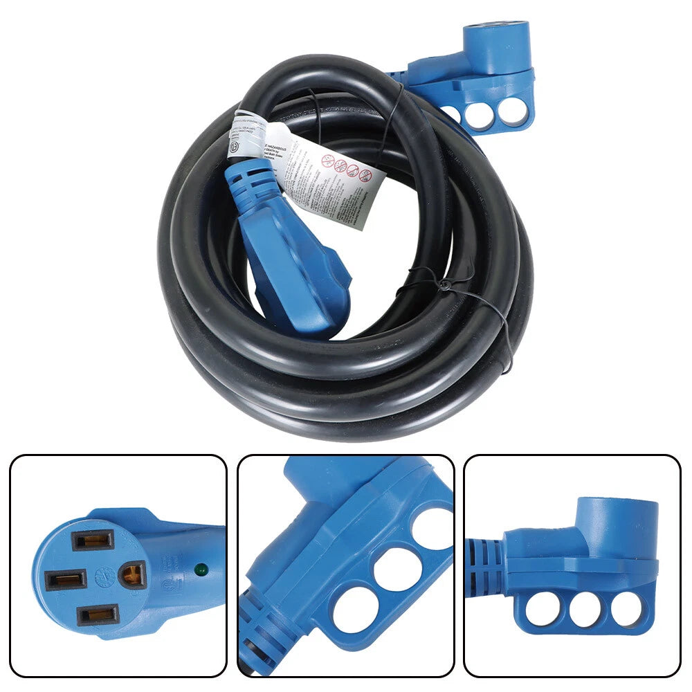 15 Feet 50 Amp RV Power Extension Cord with LED Indicator