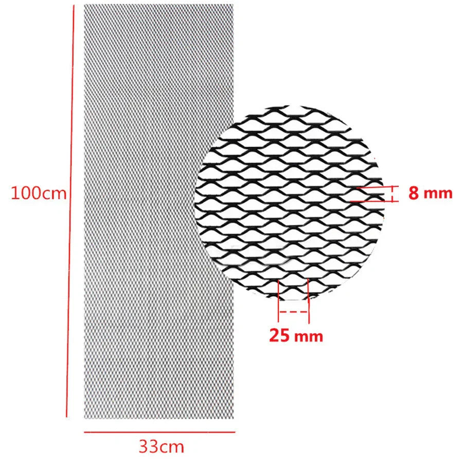 Hexagonal Mesh Cover for Car Bumper Hood Vent Grille 100x33cm - AU Ship