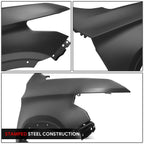 Passenger Right Fender Panel for Chevy Traverse (2018–2024) Black Primered