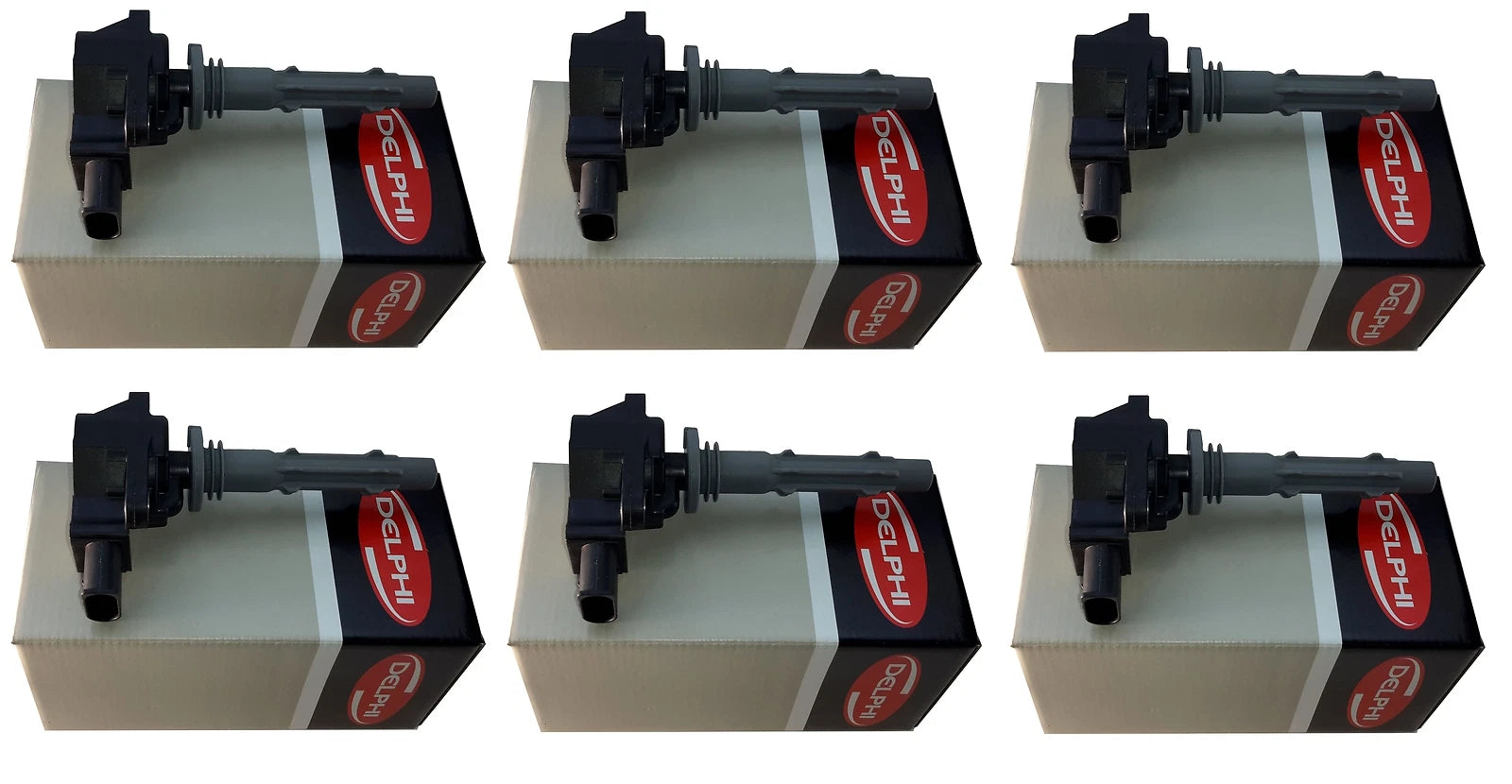 Set of 6 Ignition Coils for Dodge Sprinter 2500 (2002–2006) Delphi