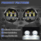 LED Front Fog Light Set for Honda CR-Z (2013–2016) - Right + Left