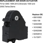 HVAC Air Door Actuator for Chevy Silverado Tahoe (No. 89018365)