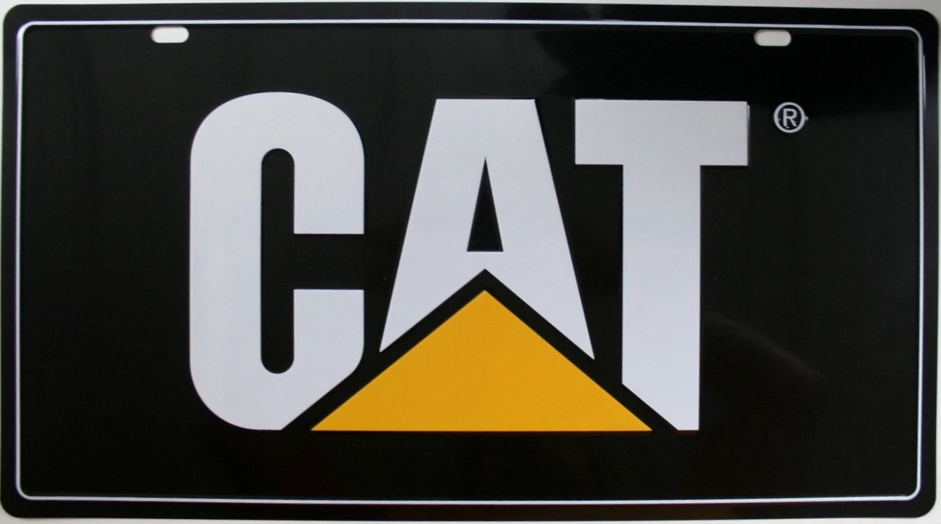 CAT Caterpillar License Plate Tag for Tractor (12"x 22")