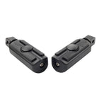 Rear Passenger Foot Pegs for Harley Softail Deluxe Fat Bob (2018-2023) Black