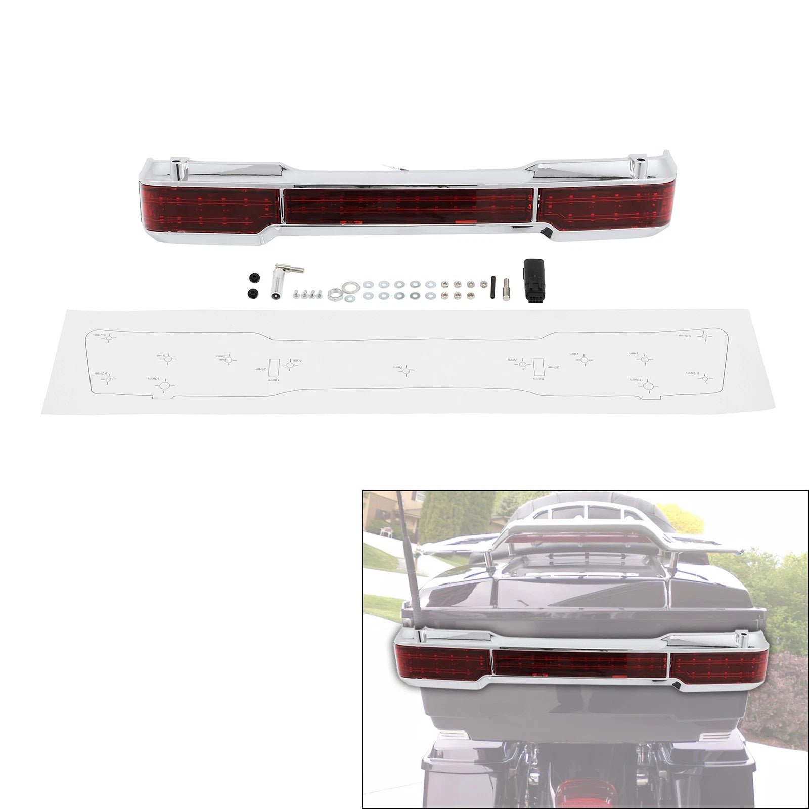 LED Tail Brake Light for Harley Touring Models (1997–2008)