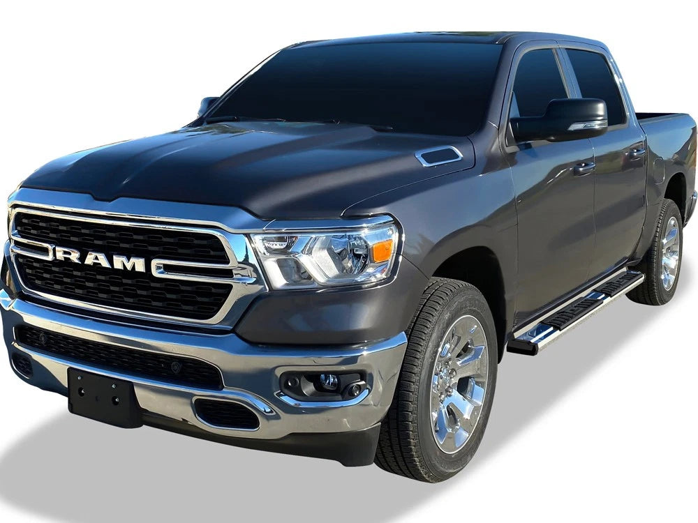 Set of 2 Chrome Running Boards for Dodge Ram 1500 Crew Cab (2019-2026)